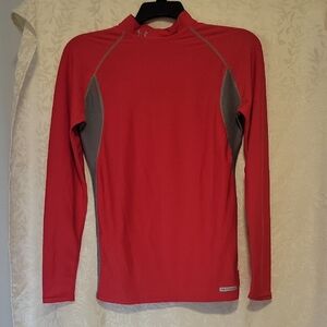 Under Armour Men's Bold Red and Gray Rash Guard